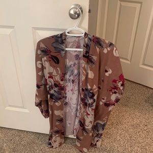 3/4 sleeve sweater cardigan